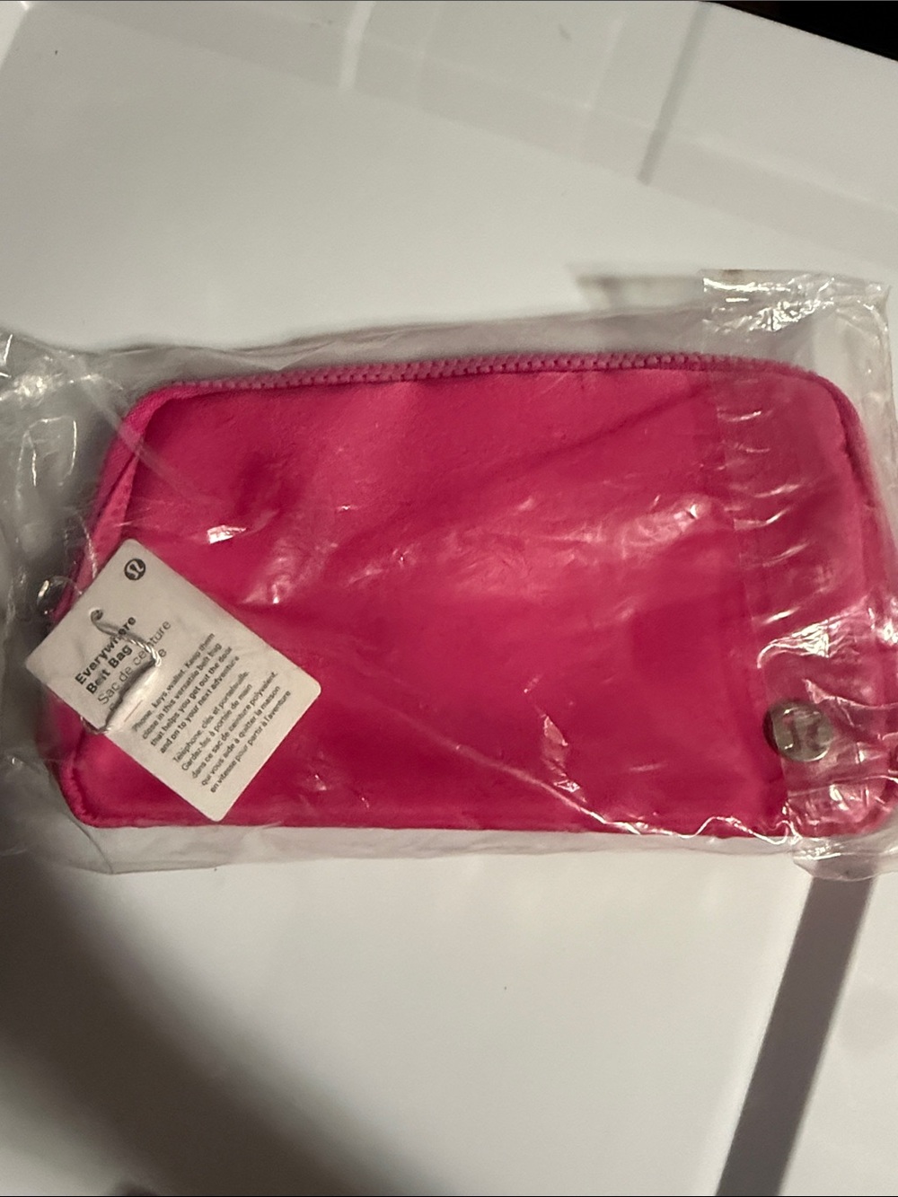lululemon athletica Bright Pink Zip belt bag